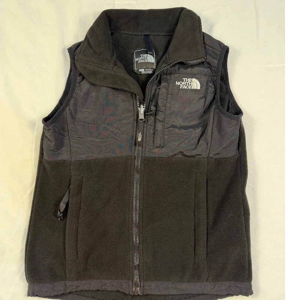 The North Face Polartec Fleece Mashup Vest Black Full Zip Youth L‎ Gorpcore